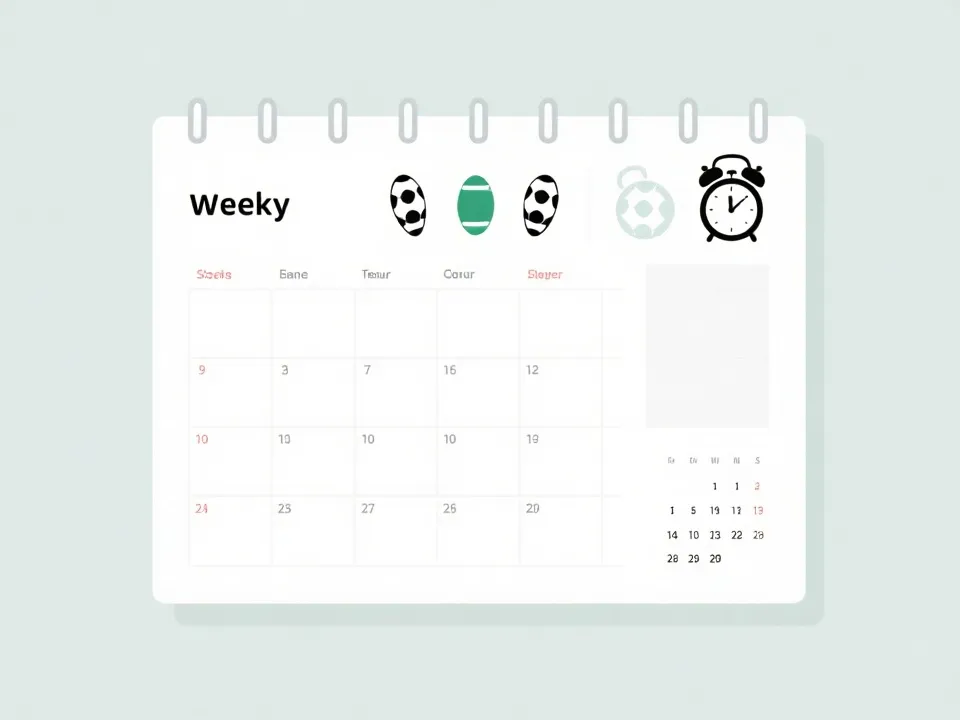 赛程规划与提醒强度示意图